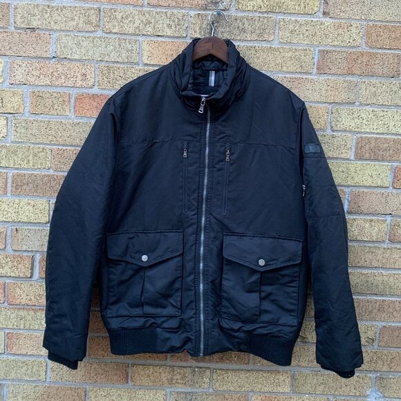 Vintage Sean John Utility Bomber Jacket Large Black - Picture 1 of 6